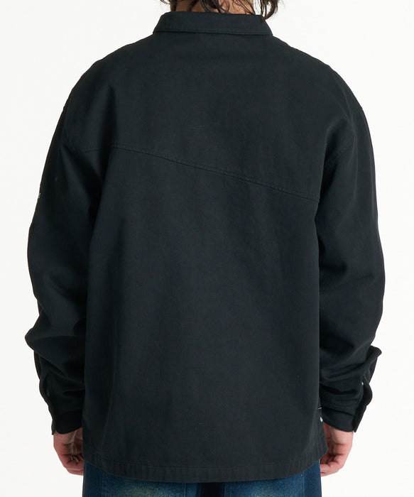 VOLCOM メンズ THE EVERGREEN LS SHIRTS 長袖シャツ 【2026年秋冬モデル】 FBK / XL