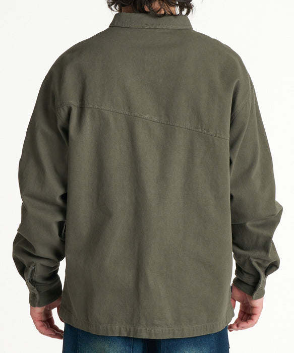 VOLCOM メンズ THE EVERGREEN LS SHIRTS 長袖シャツ 【2026年秋冬モデル】 OLV / XL