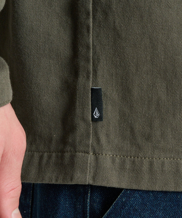 VOLCOM メンズ THE EVERGREEN LS SHIRTS 長袖シャツ 【2026年秋冬モデル】 OLV / XL