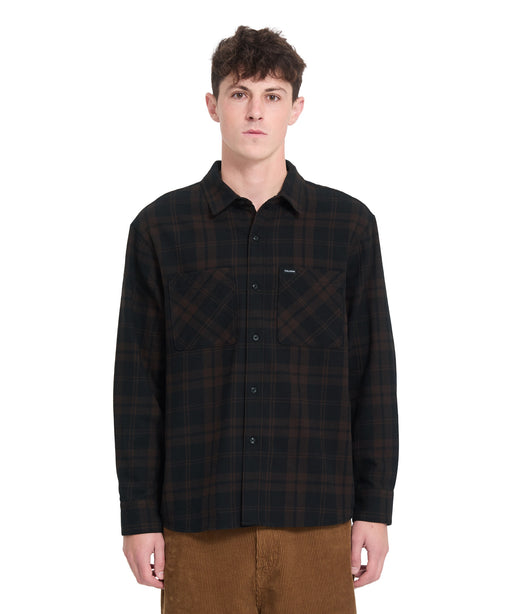 VOLCOM メンズ HUNKSTONE LS 長袖シャツ 【2026年秋冬モデル】 CAO / XL