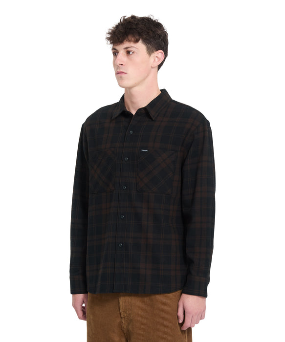 VOLCOM メンズ HUNKSTONE LS 長袖シャツ 【2026年秋冬モデル】 CAO / XL