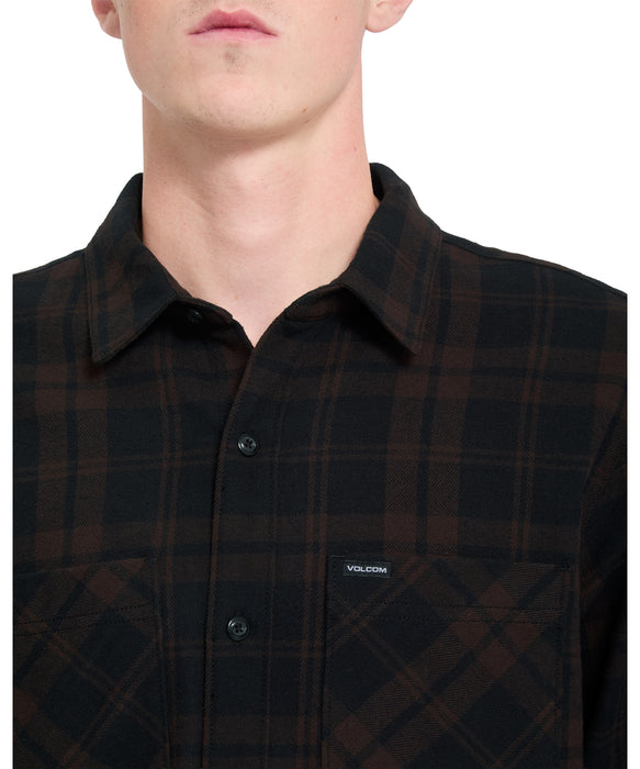 VOLCOM メンズ HUNKSTONE LS 長袖シャツ 【2026年秋冬モデル】 CAO / XL