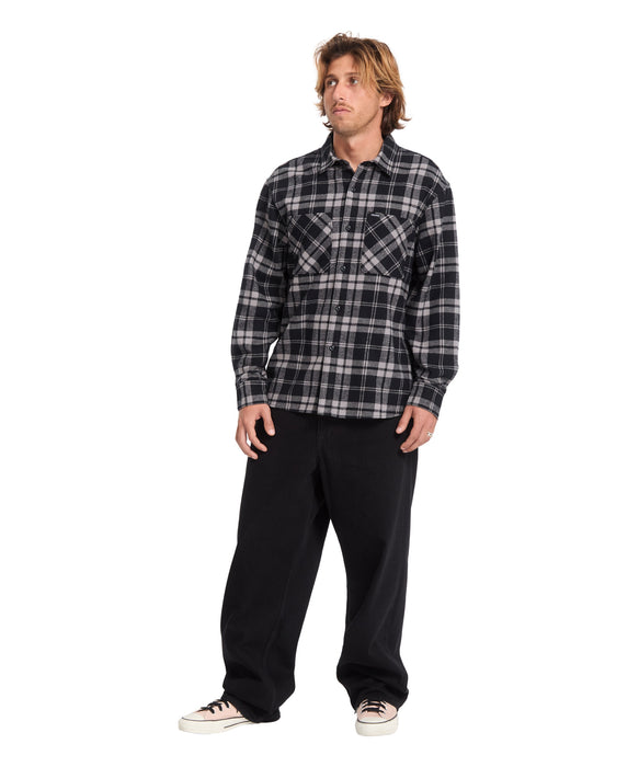 VOLCOM メンズ HUNKSTONE LS 長袖シャツ 【2026年秋冬モデル】 MBM / XL