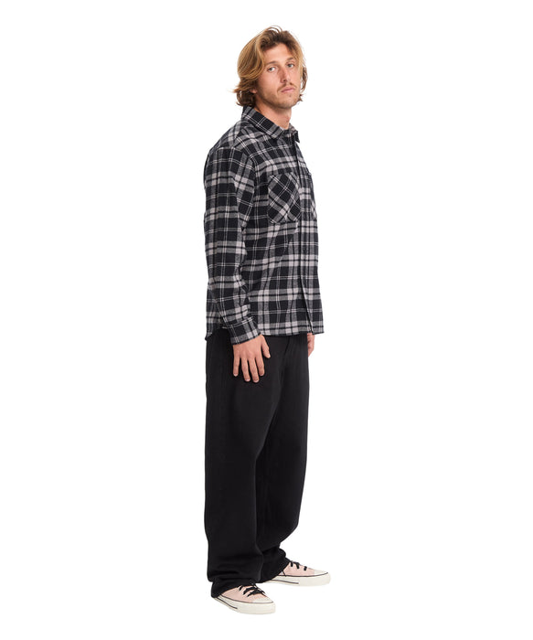 VOLCOM メンズ HUNKSTONE LS 長袖シャツ 【2026年秋冬モデル】 MBM / XL