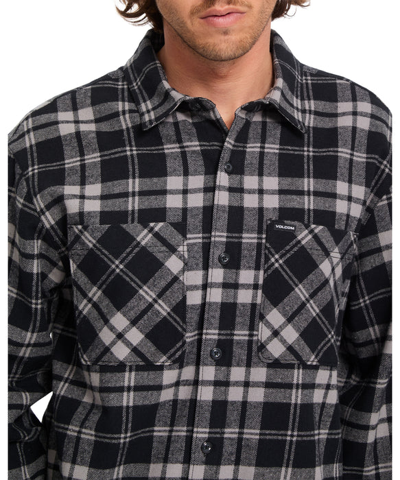 VOLCOM メンズ HUNKSTONE LS 長袖シャツ 【2026年秋冬モデル】 MBM / XL