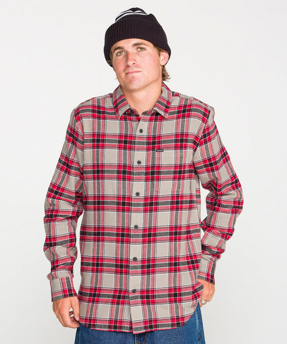 VOLCOM 男裝 CADEN PLAID LS 長袖襯衫 【2026年秋冬款】