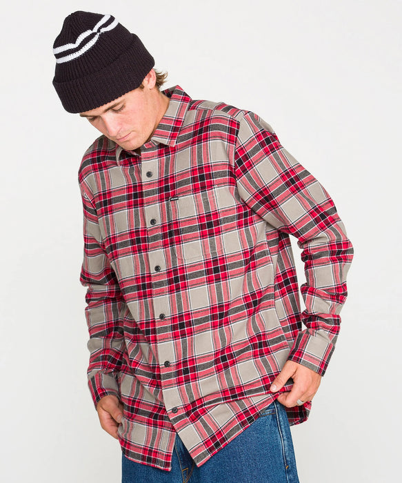 VOLCOM 男裝 CADEN PLAID LS 長袖襯衫 【2026年秋冬款】