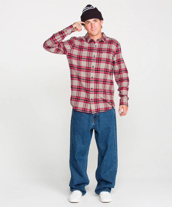 VOLCOM 男裝 CADEN PLAID LS 長袖襯衫 【2026年秋冬款】