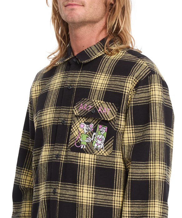 VOLCOM メンズ FA OZZY PLAID LS 長袖シャツ 【2026年秋冬モデル】 MUS / XL