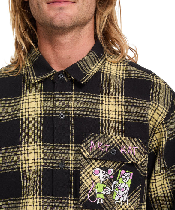 VOLCOM メンズ FA OZZY PLAID LS 長袖シャツ 【2026年秋冬モデル】 MUS / XL