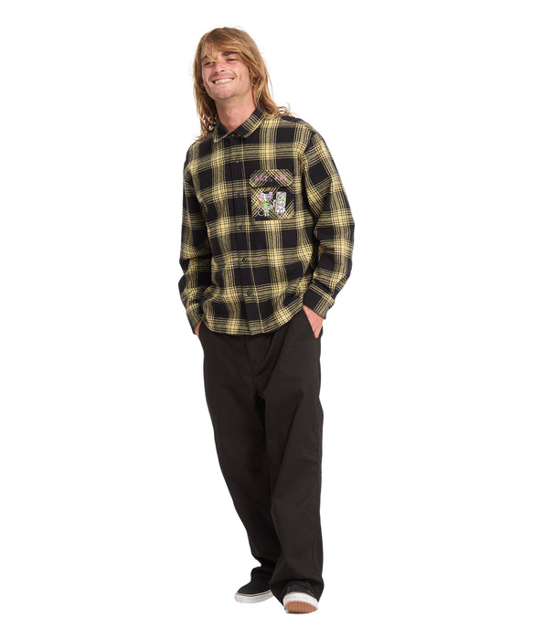 VOLCOM メンズ FA OZZY PLAID LS 長袖シャツ 【2026年秋冬モデル】 MUS / XL