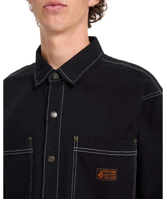 VOLCOM メンズ LEVELSTONE LS 長袖シャツ 【2026年秋冬モデル】 BCI / XL