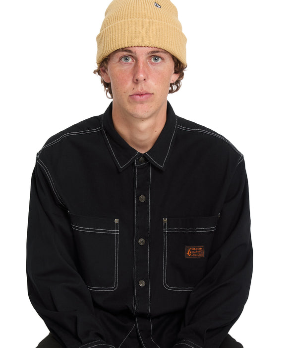 VOLCOM メンズ LEVELSTONE LS 長袖シャツ 【2026年秋冬モデル】 BCI / XL