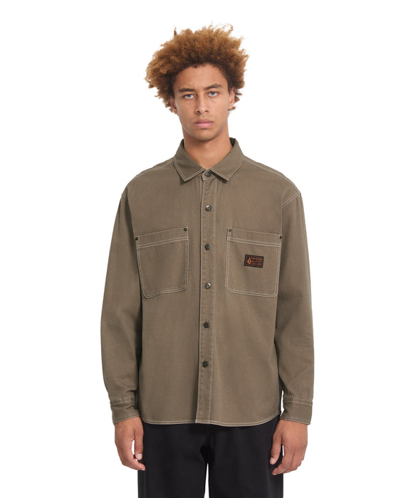 VOLCOM メンズ LEVELSTONE LS 長袖シャツ 【2026年秋冬モデル】 ETH / XL