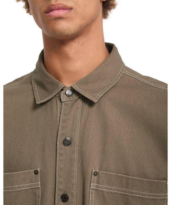 VOLCOM メンズ LEVELSTONE LS 長袖シャツ 【2026年秋冬モデル】 ETH / XL