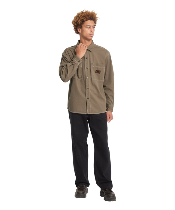 VOLCOM メンズ LEVELSTONE LS 長袖シャツ 【2026年秋冬モデル】 ETH / XL
