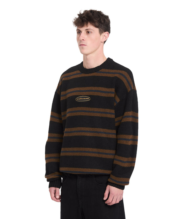 VOLCOM メンズ STRIPERSTAND SWEATER セーター 【2026年秋冬モデル】 BLK / XL