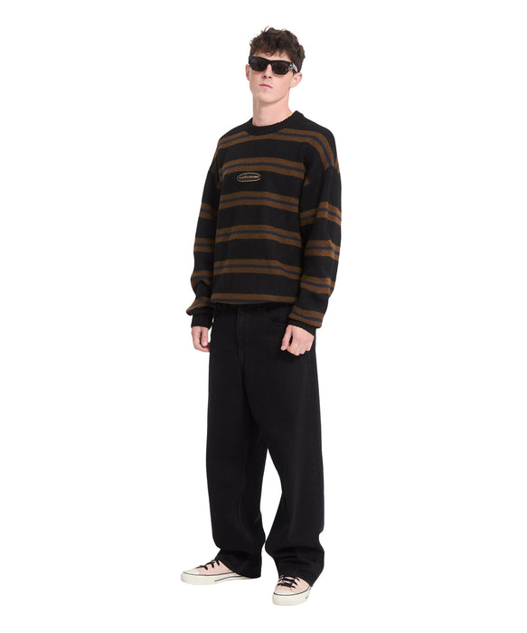 VOLCOM メンズ STRIPERSTAND SWEATER セーター 【2026年秋冬モデル】 BLK / XL