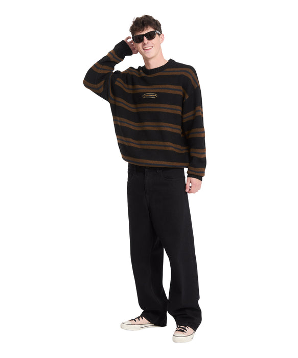 VOLCOM メンズ STRIPERSTAND SWEATER セーター 【2026年秋冬モデル】 BLK / XL