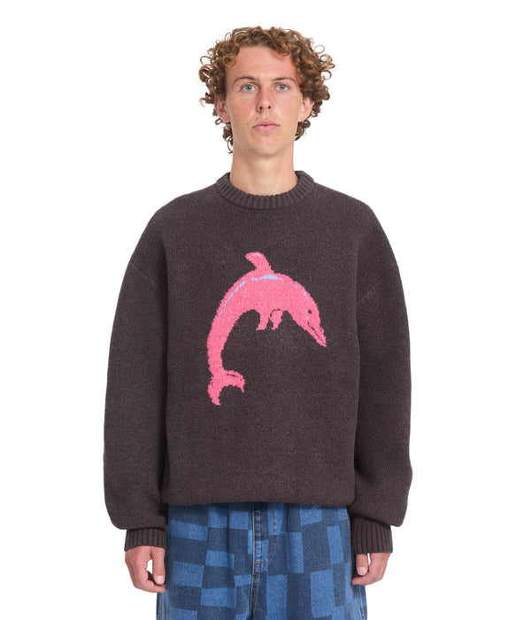 VOLCOM メンズ FA OZZY SWTR DOLPHIN セーター 【2026年秋冬モデル】 RSN / XL