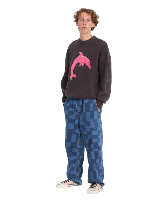 VOLCOM メンズ FA OZZY SWTR DOLPHIN セーター 【2026年秋冬モデル】 RSN / XL
