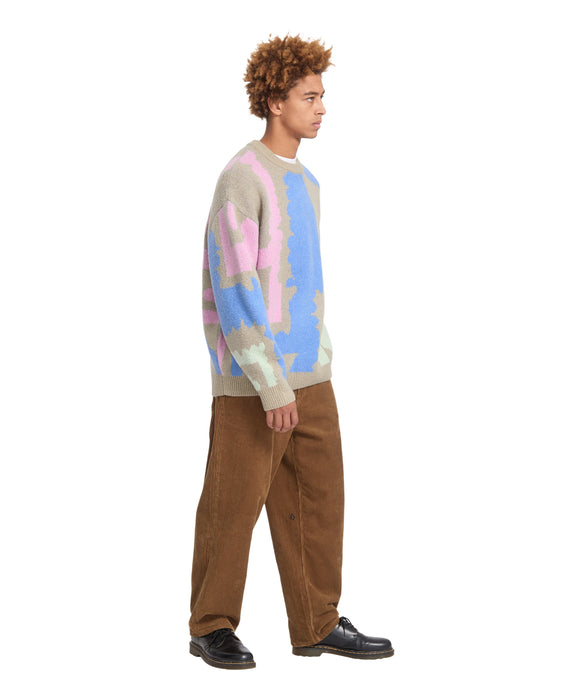VOLCOM メンズ FA CARRAU SWEATER セーター 【2026年秋冬モデル】 MLT / XL