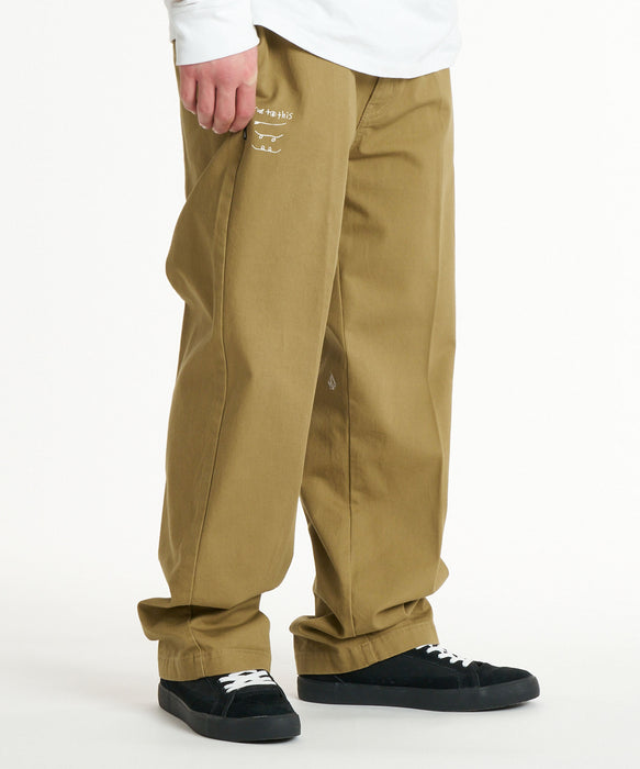 VOLCOM メンズ TEX CHINO PANT ロングパンツ 【2026年秋冬モデル】 BEG / 34