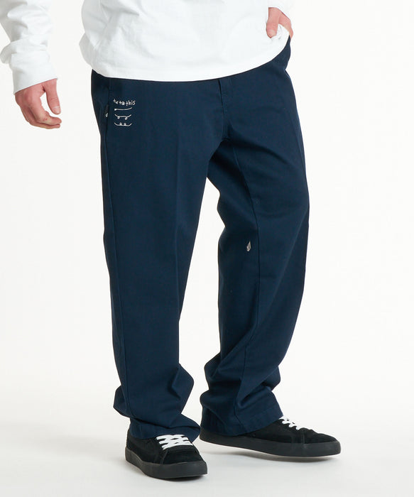 VOLCOM メンズ TEX CHINO PANT ロングパンツ 【2026年秋冬モデル】 NVY / 34