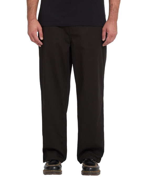 VOLCOM メンズ BILLOW PANT E ロングパンツ 【2026年秋冬モデル】 BLK / 36