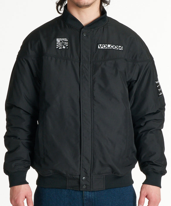 VOLCOM メンズ BAY AREA DERBY JACKET ジャケット 【2026年秋冬モデル】 BLK / XL