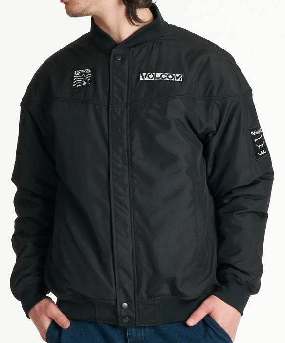 VOLCOM メンズ BAY AREA DERBY JACKET ジャケット 【2026年秋冬モデル】 BLK / XL