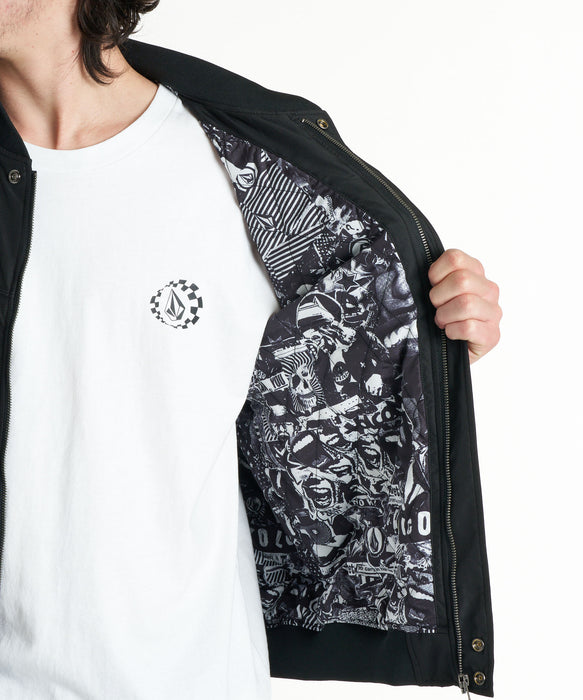 VOLCOM メンズ BAY AREA DERBY JACKET ジャケット 【2026年秋冬モデル】 BLK / XL