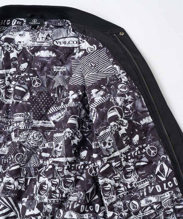 VOLCOM メンズ BAY AREA DERBY JACKET ジャケット 【2026年秋冬モデル】 BLK / XL