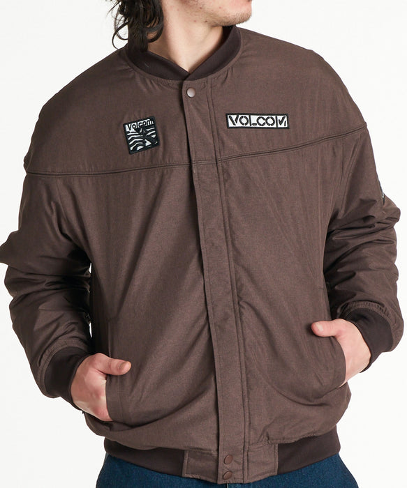 VOLCOM メンズ BAY AREA DERBY JACKET ジャケット 【2026年秋冬モデル】 BRW / XL