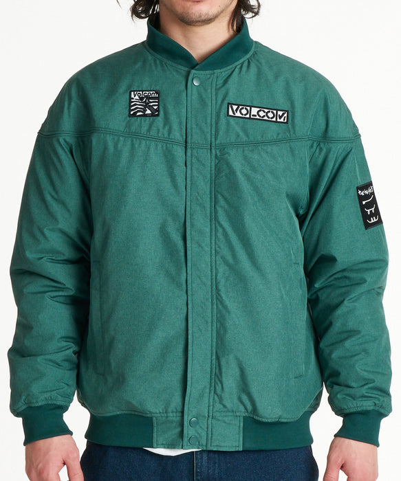 VOLCOM メンズ BAY AREA DERBY JACKET ジャケット 【2026年秋冬モデル】 GRN / XL
