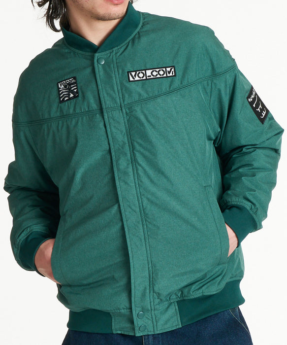 VOLCOM メンズ BAY AREA DERBY JACKET ジャケット 【2026年秋冬モデル】 GRN / XL
