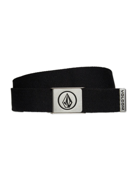 VOLCOM メンズ CIRCLE WEB BELT ベルト 【2026年秋冬モデル】 BLK / F
