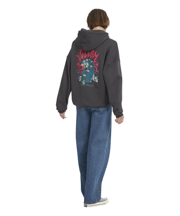 VOLCOM ウィメンズ RADICAL DAZE UP PO パーカー 【2026年秋冬モデル】 BLK / M