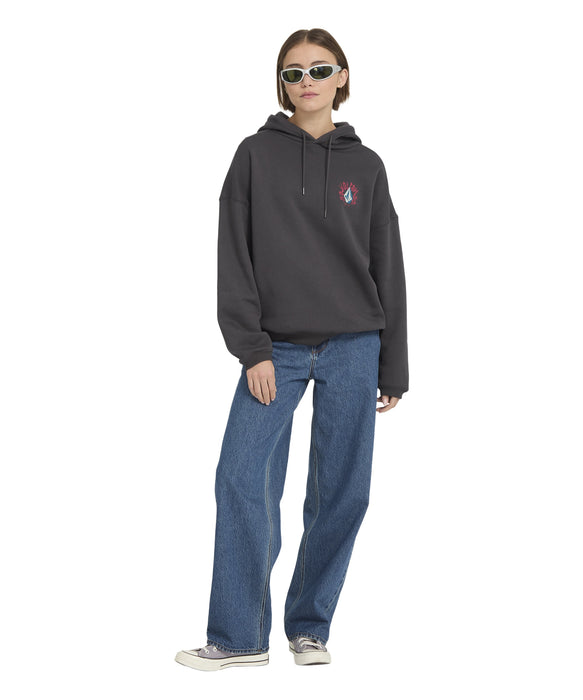 VOLCOM ウィメンズ RADICAL DAZE UP PO パーカー 【2026年秋冬モデル】 BLK / M