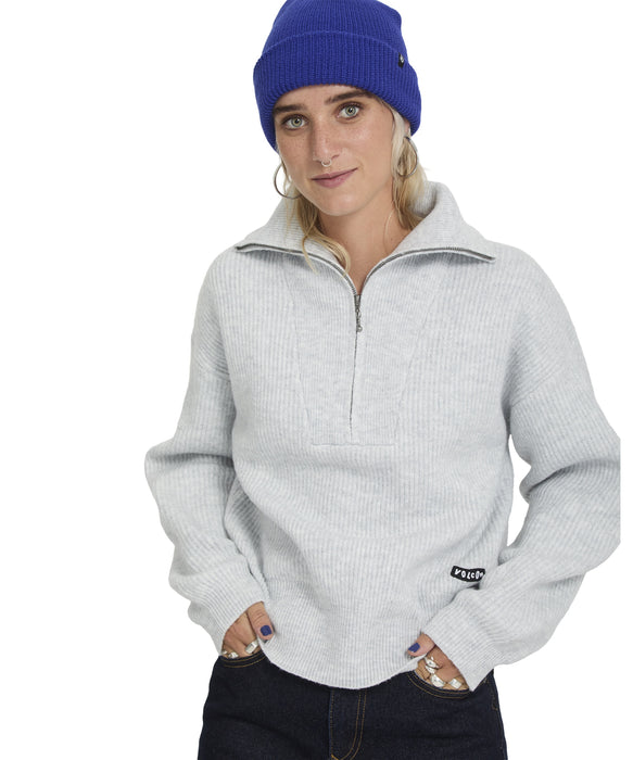 VOLCOM ウィメンズ VOLTRANE SWEATER セーター 【2026年秋冬モデル】 BNH / L