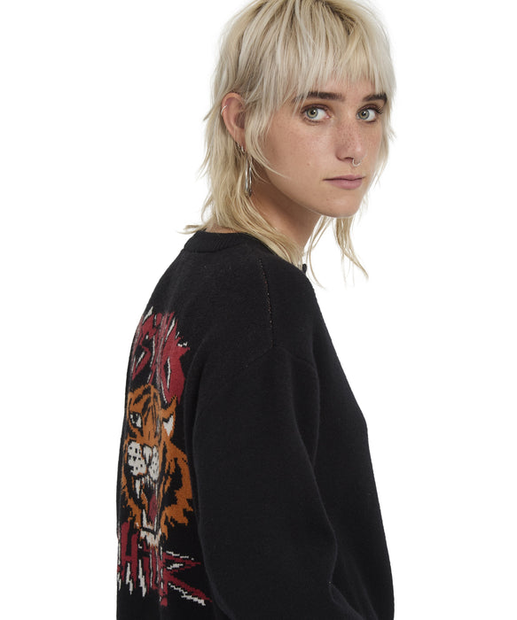 VOLCOM ウィメンズ FA OZZY CARDIGAN カーディガン 【2026年秋冬モデル】 BLK / M