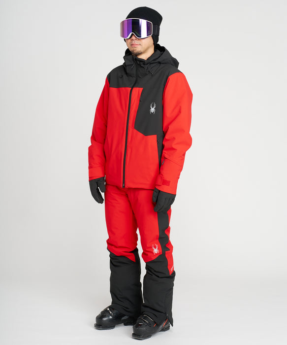 SPYDER メンズ PROPULSION PANTS J ロングパンツ RED / L