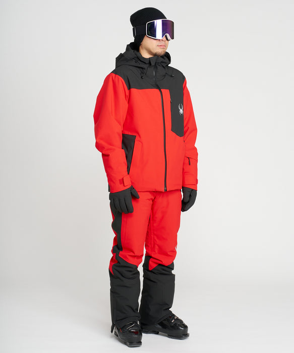 SPYDER メンズ PROPULSION PANTS J ロングパンツ RED / L
