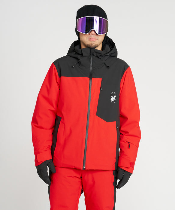 SPYDER メンズ LEADER JACKET J ジャケット RED / L