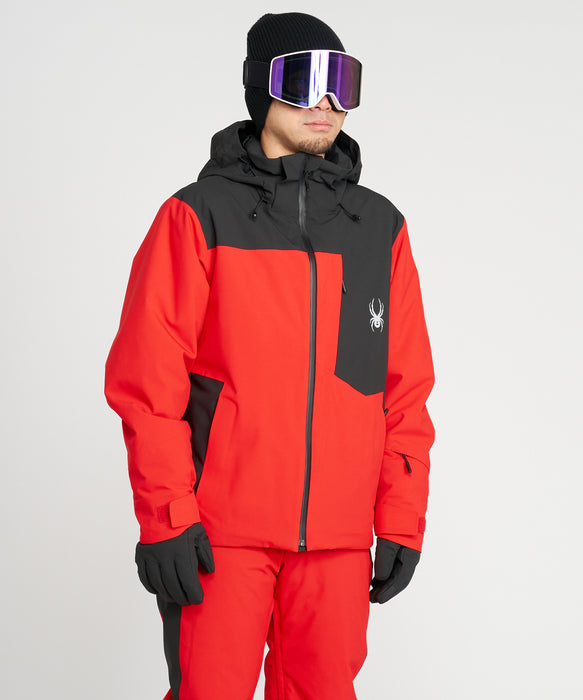 SPYDER メンズ LEADER JACKET J ジャケット RED / L