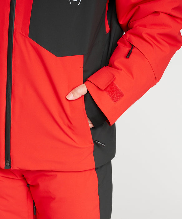 SPYDER メンズ LEADER JACKET J ジャケット RED / L
