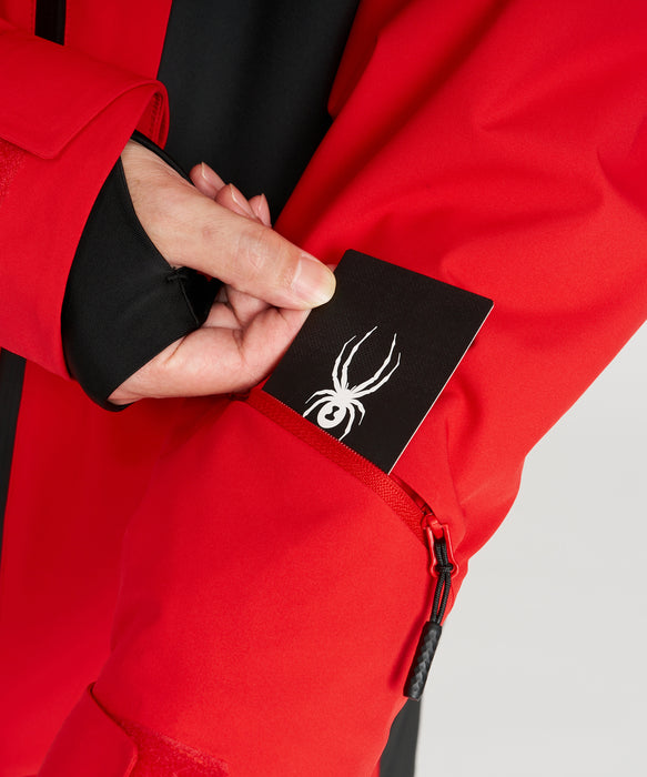 SPYDER メンズ LEADER JACKET J ジャケット RED / L