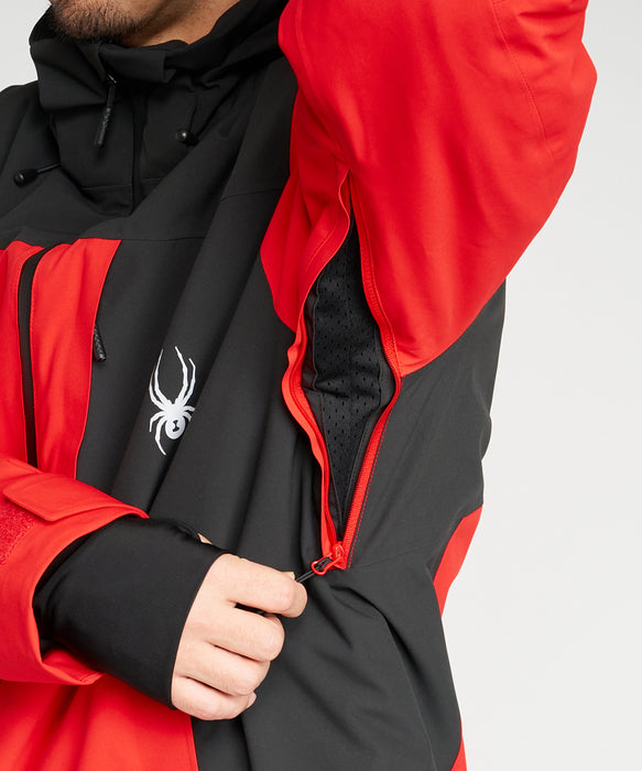 SPYDER メンズ LEADER JACKET J ジャケット RED / L
