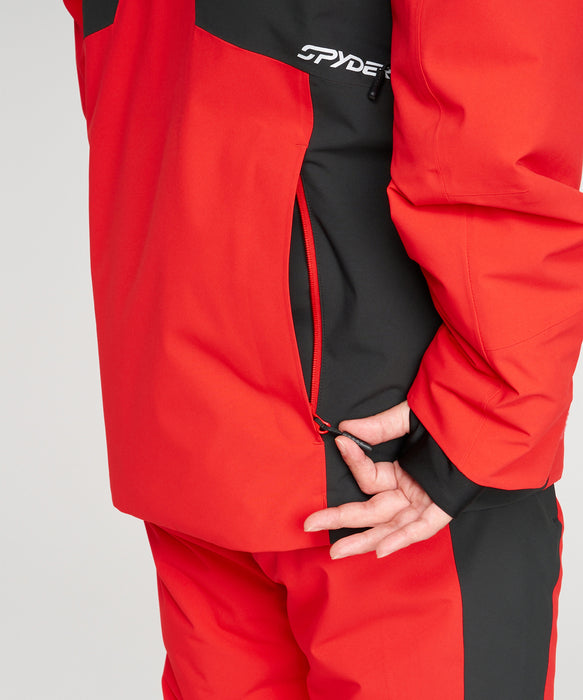SPYDER メンズ LEADER JACKET J ジャケット RED / L