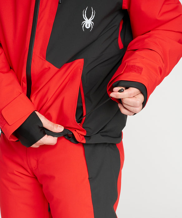 SPYDER メンズ LEADER JACKET J ジャケット RED / L